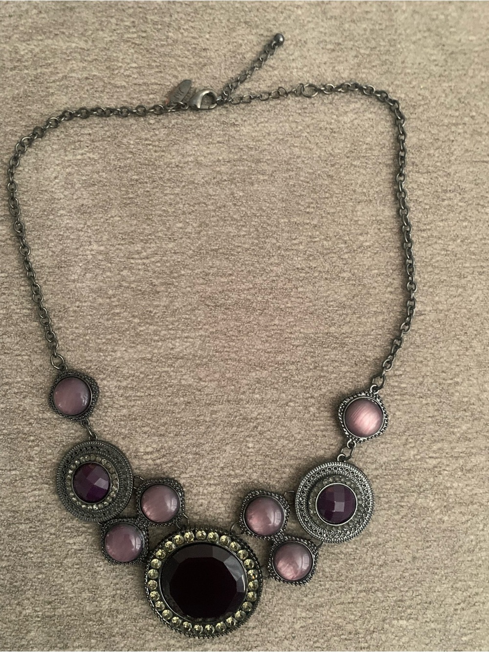 Statement Purple Cocktail Necklace